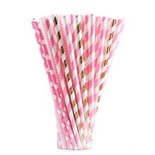 High quality new product disposable printed paper hemp drinking paper straws for party